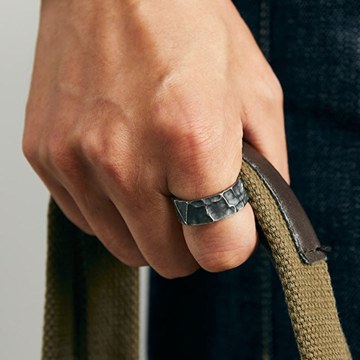 Pierścionek ochronny regulowany z Buddha Stones wykonany ze srebra próby 999 - image 4