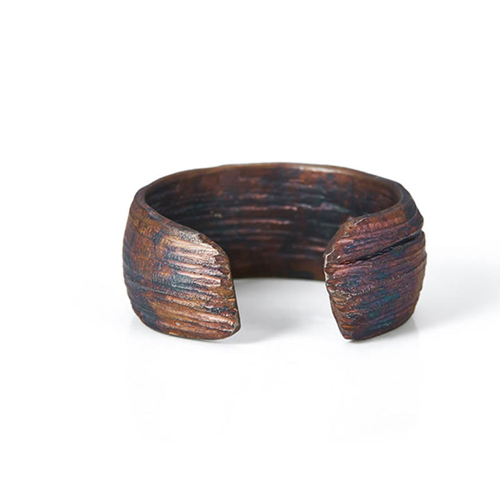 Buddha Stones Retro 999 Srebro Miedź Regulowany Pierścień Ochronny - image 8