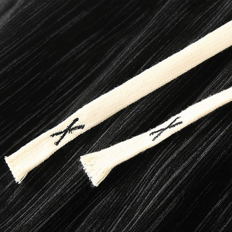 Buddha Stones PLUS SIZE Letnie spodnie męskie ze ściągaczem w jednolitym kolorze i prostymi nogawkami, z kieszeniami - image 8