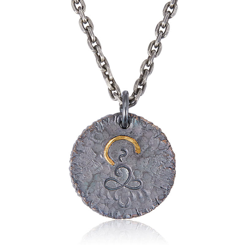 Buddha Stones 999 Srebro próby 999 Złoto 925 Srebro próby 925 Posąg Buddy Naszyjnik Wisiorek Lotos - image 7