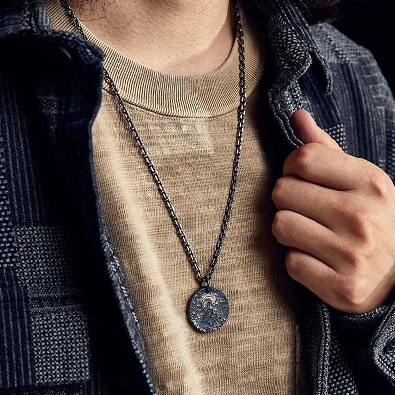 Buddha Stones 999 Srebro próby 999 Złoto 925 Srebro próby 925 Posąg Buddy Naszyjnik Wisiorek Lotos - image 3