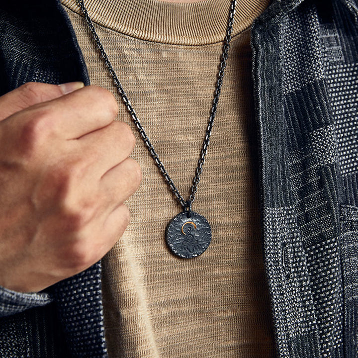 Buddha Stones 999 Srebro próby 999 Złoto 925 Srebro próby 925 Posąg Buddy Naszyjnik Wisiorek Lotos - image 4