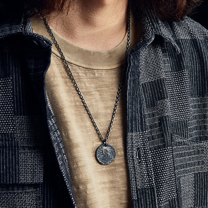 Buddha Stones 999 Srebro próby 999 Złoto 925 Srebro próby 925 Posąg Buddy Naszyjnik Wisiorek Lotos - image 2