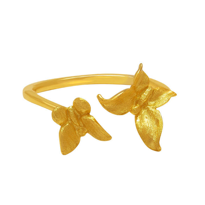 Pierścionek z motylem i Buddha Stones wykonany ze srebra próby 925 - image 10