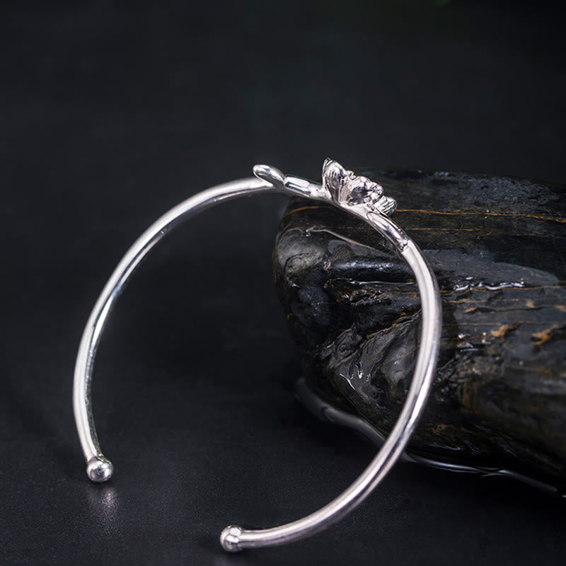 Bransoletka Buddha Stones 925 Srebro Sterlingowe Wiśnia Kwiat Szczęścia Bransoletka - image 9