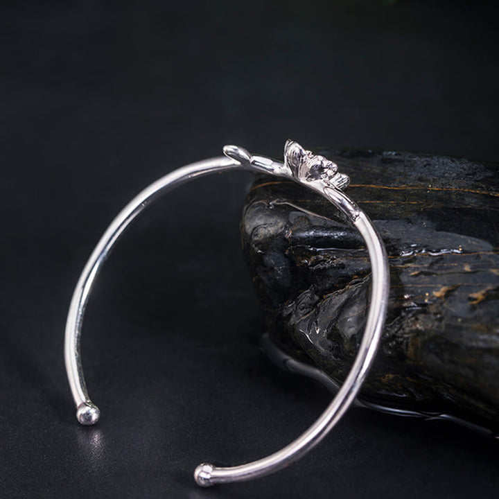 Bransoletka Buddha Stones 925 Srebro Sterlingowe Wiśnia Kwiat Szczęścia Bransoletka - image 9