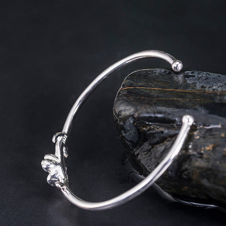 Bransoletka Buddha Stones 925 Srebro Sterlingowe Wiśnia Kwiat Szczęścia Bransoletka - image 8