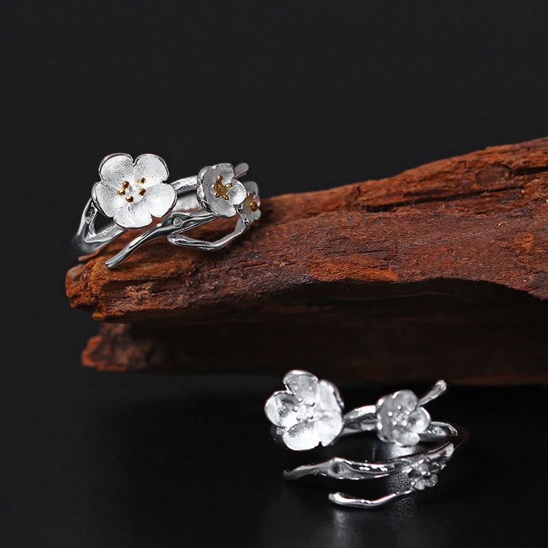 Pierścionek Balance z Buddha Stones próby 925 w kolorze śliwkowym - image 1