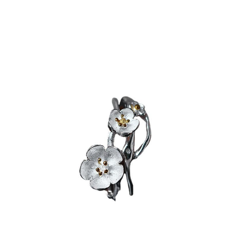 Pierścionek Balance z Buddha Stones próby 925 w kolorze śliwkowym - image 4