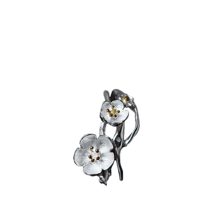 Pierścionek Balance z Buddha Stones próby 925 w kolorze śliwkowym - image 4