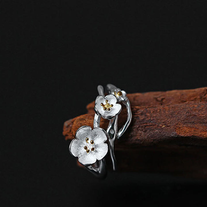 Pierścionek Balance z Buddha Stones próby 925 w kolorze śliwkowym - image 7