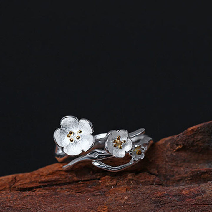 Pierścionek Balance z Buddha Stones próby 925 w kolorze śliwkowym - image 10