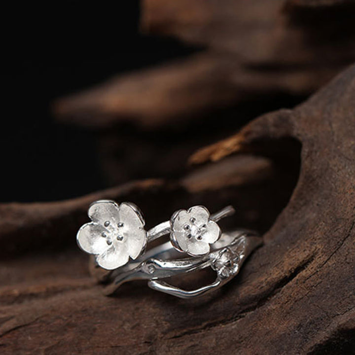 Pierścionek Balance z Buddha Stones próby 925 w kolorze śliwkowym - image 9