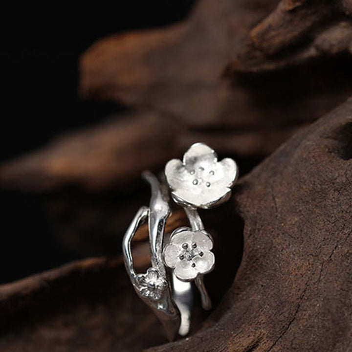 Pierścionek Balance z Buddha Stones próby 925 w kolorze śliwkowym - image 12