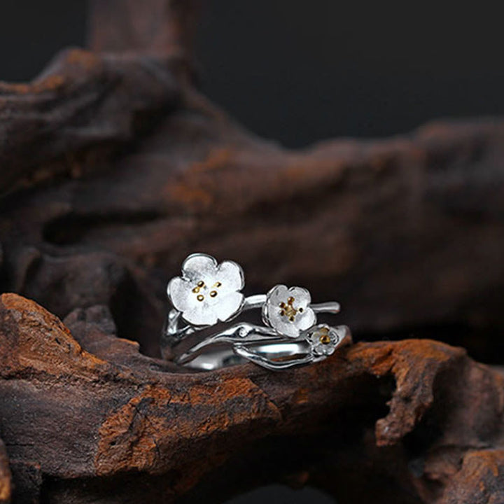 Pierścionek Balance z Buddha Stones próby 925 w kolorze śliwkowym - image 15