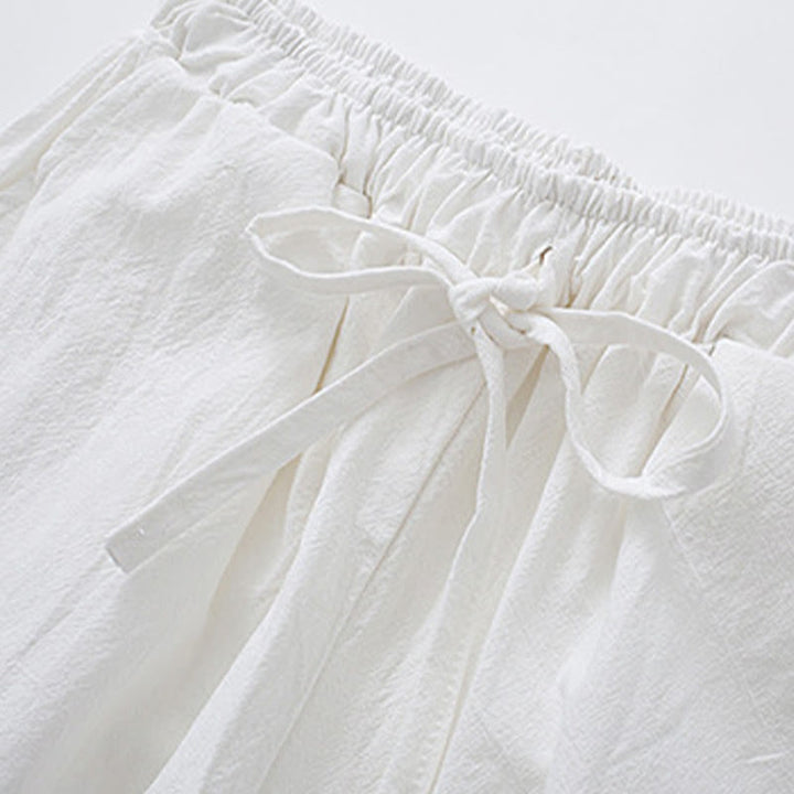 Buddha Stones Medytacja Żaba-Guzik Tang Długi Rękaw Koszula Spodnie Męski Garnitur - image 9