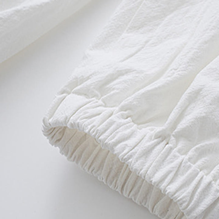 Buddha Stones Medytacja Żaba-Guzik Tang Długi Rękaw Koszula Spodnie Męski Garnitur - image 11