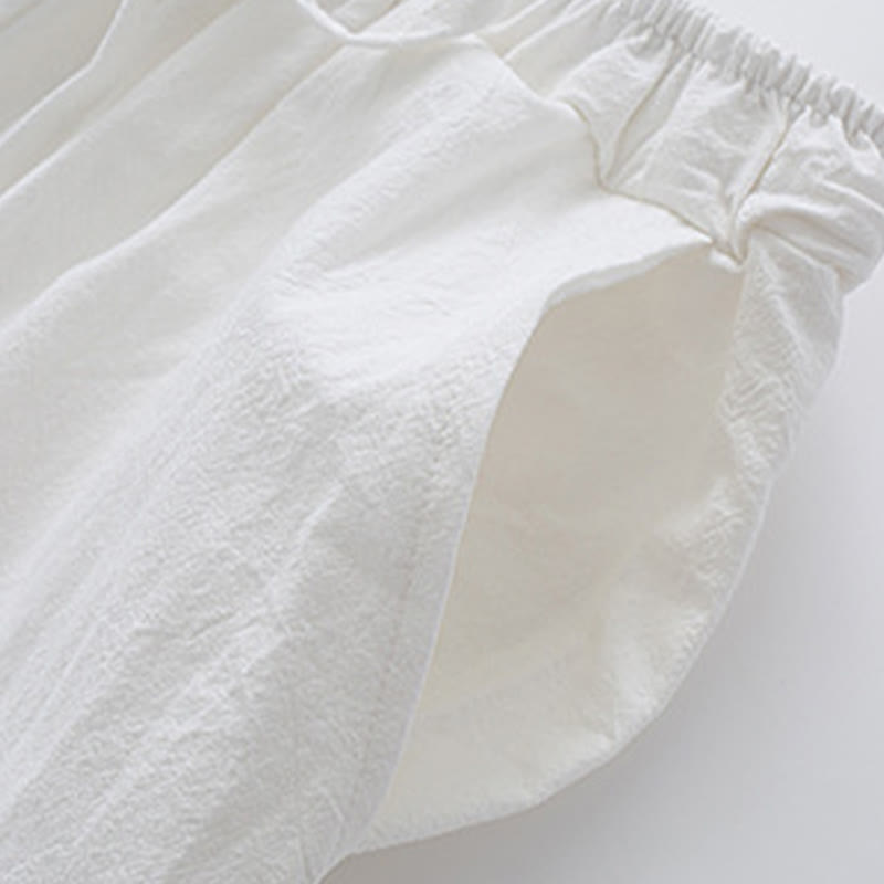 Buddha Stones Medytacja Żaba-Guzik Tang Długi Rękaw Koszula Spodnie Męski Garnitur - image 10