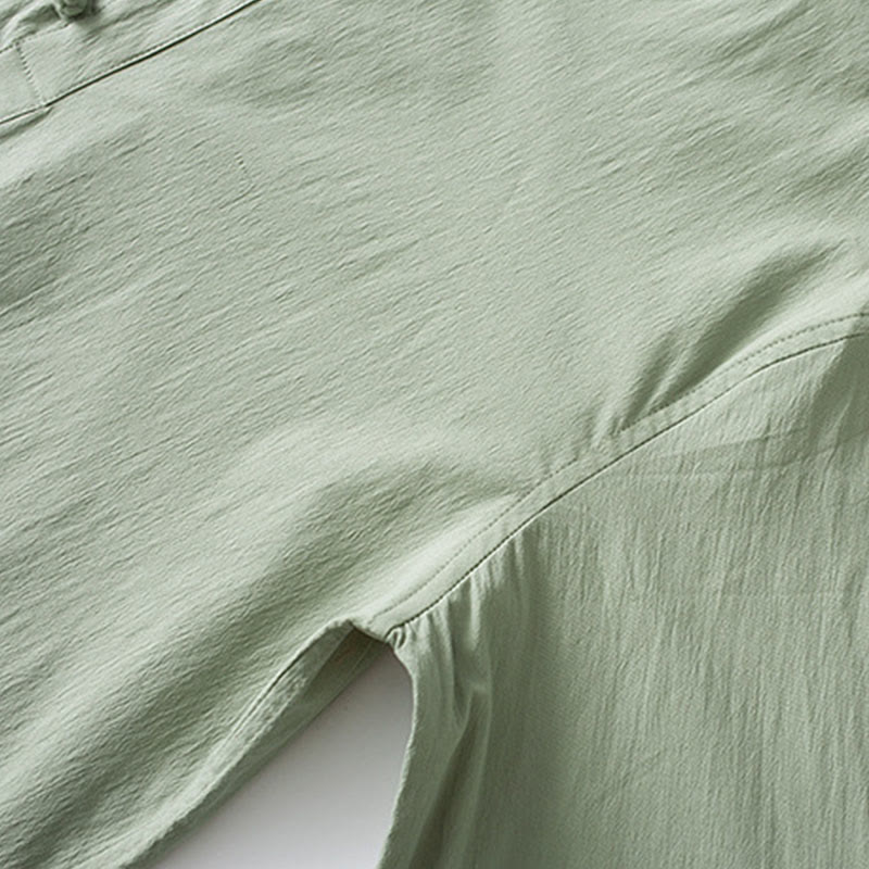 Koszula z trzema czwartymi rękawami i żabą z Buddha Stones, spodnie, garnitur męski - image 11