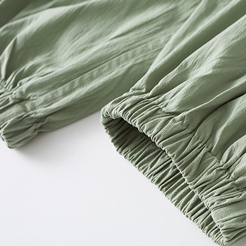 Koszula z trzema czwartymi rękawami i żabą z Buddha Stones, spodnie, garnitur męski - image 13