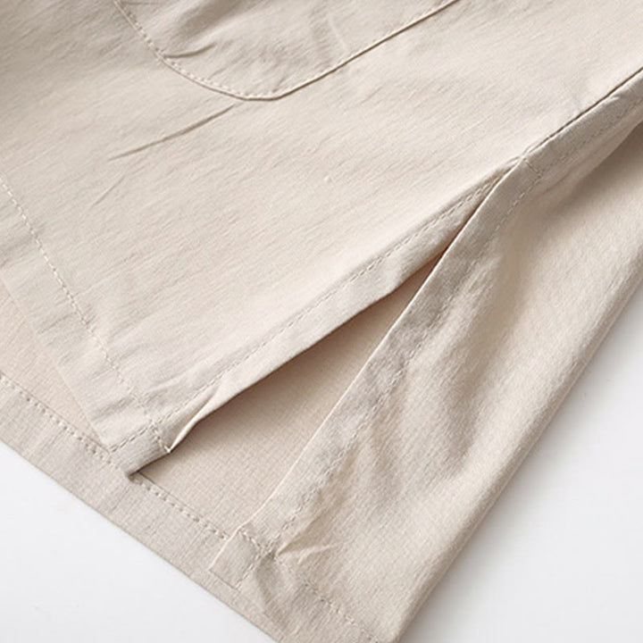 Buddha Stones Tang Żaba-Guzik Koszula z Rękawem Trzy Czwartym Szerokie Spodnie Bawełniano-Lenowy Garnitur Męski - image 13