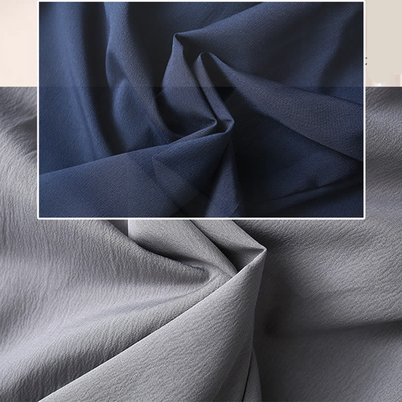 Koszula z krótkim rękawem i szerokimi nogawkami z Buddha Stones Tang, guziki, męski garnitur - image 6