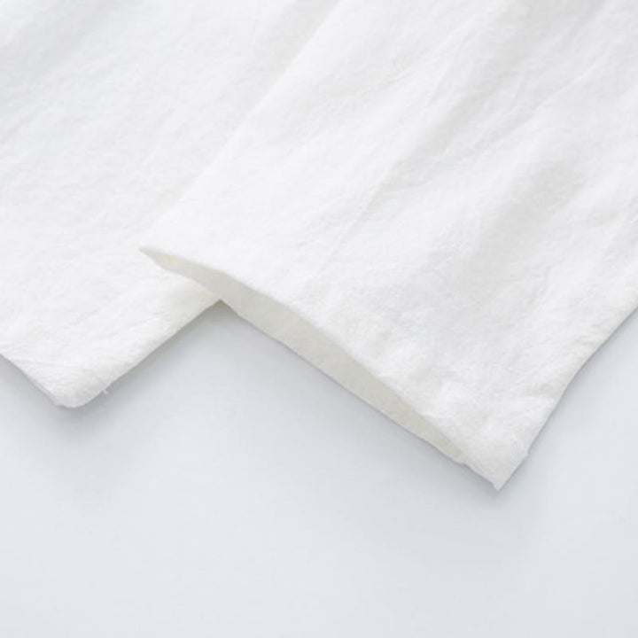 Koszula z długim rękawem Buddha Stones Tang Frog-Button Cotton Men's Clothing - image 9