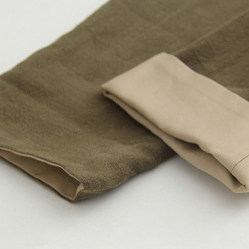 Koszula z długim rękawem Buddha Stones Tang Frog-Button Cotton Linen Men's Clothing - image 8