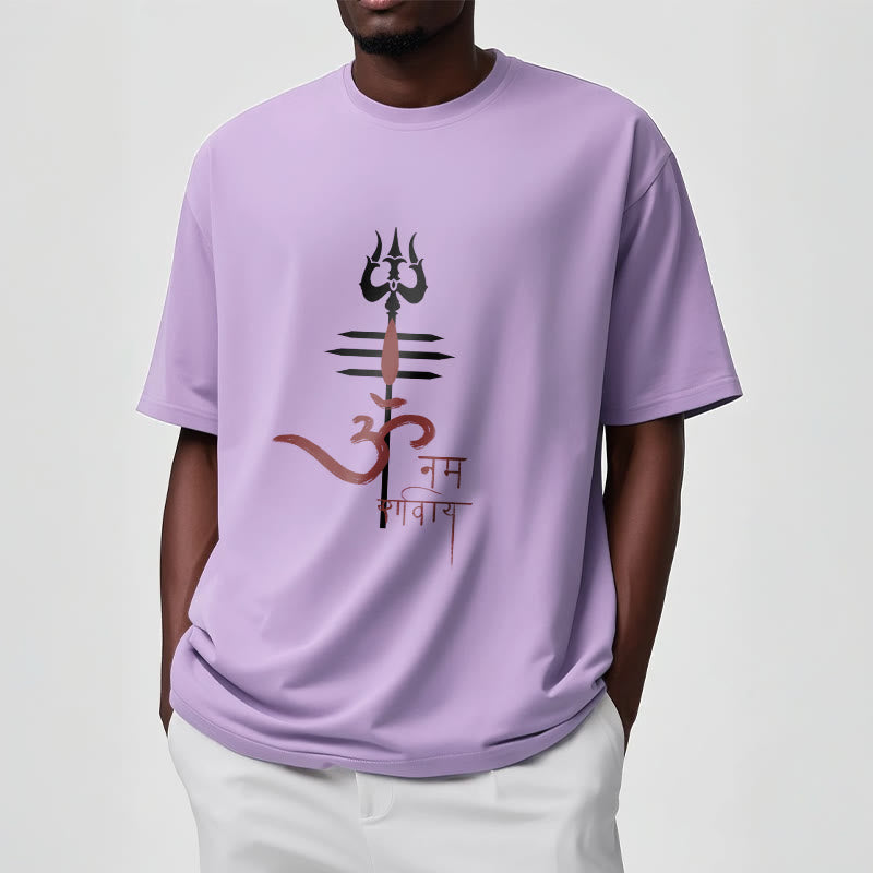 Buddha Stones OM NAMAH SHIVAYA Trójząb bawełniany T-shirt - image 10