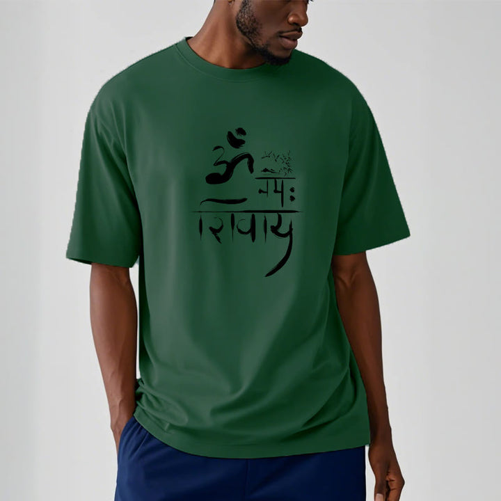 T-shirt z bawełny bambusowej i Buddha Stones OM NAMAH SHIVAYA Crane - image 12