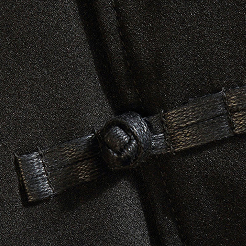 Buddha Stones Haft Smok Feniks Casual Żaba-guzik Bawełna Męska Kurtka Koszula Odzież - image 5