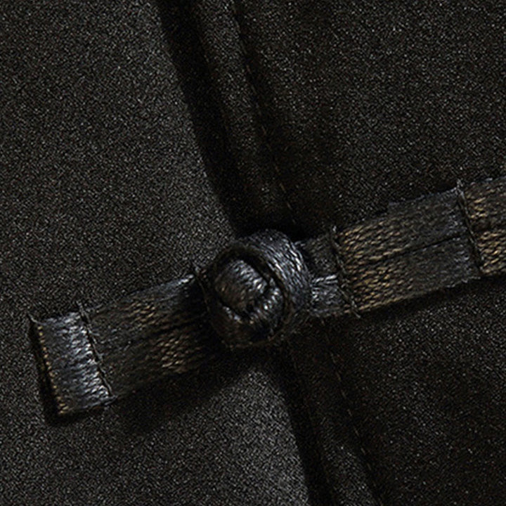 Buddha Stones Haft Smok Feniks Casual Żaba-guzik Bawełna Męska Kurtka Koszula Odzież - image 5