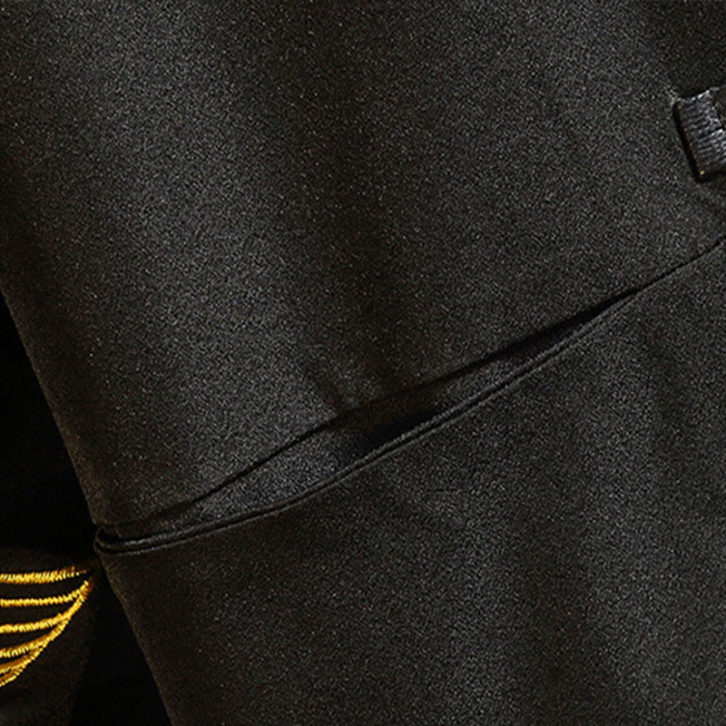 Buddha Stones Haft Smok Feniks Casual Żaba-guzik Bawełna Męska Kurtka Koszula Odzież - image 8