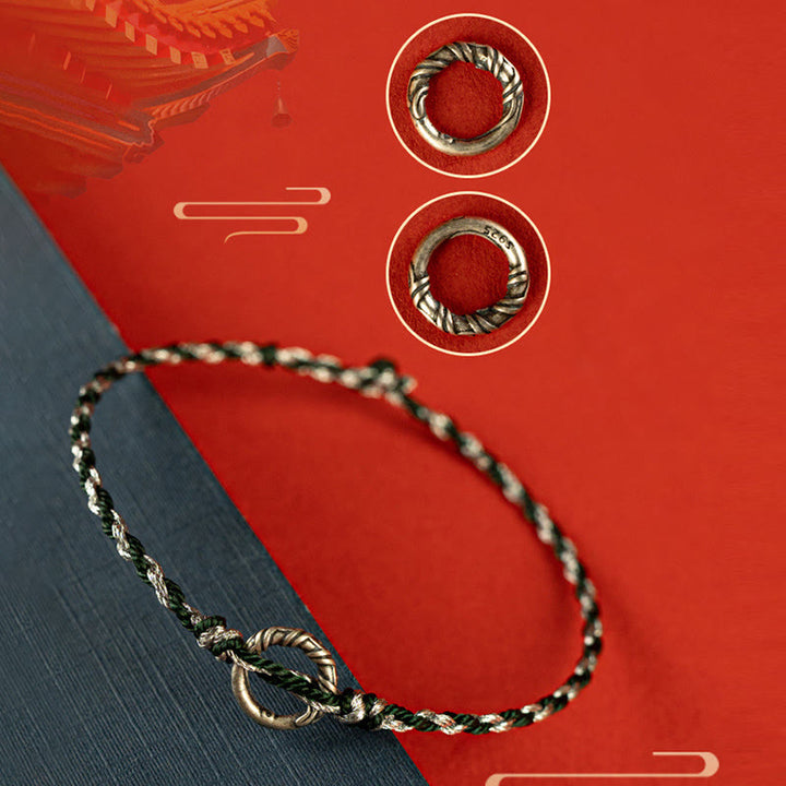 Bransoletka z zapięciem Peace Buckle Luck z Buddha Stones próby 925