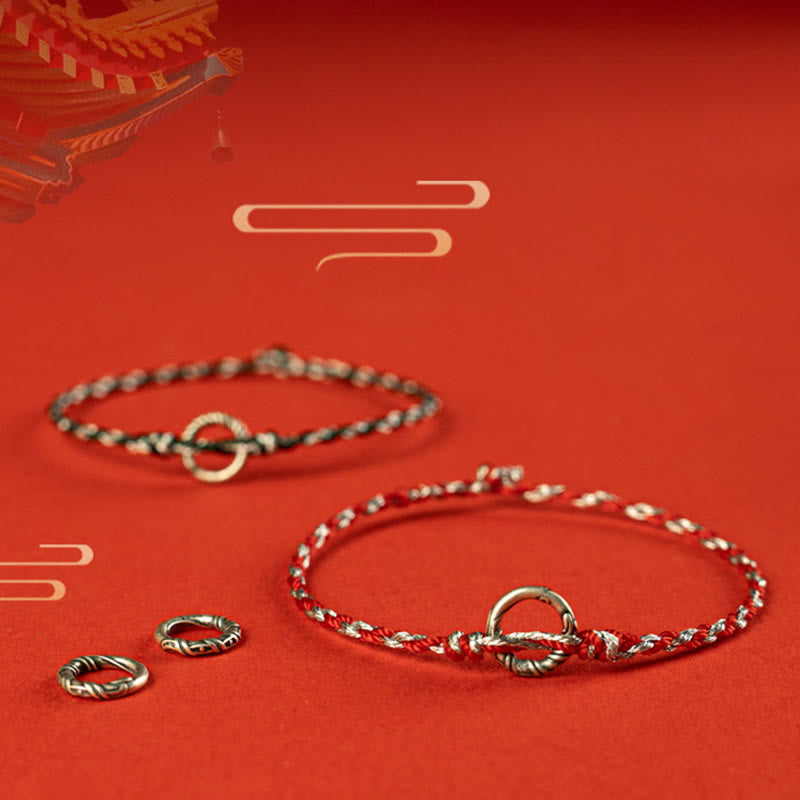 Bransoletka z zapięciem Peace Buckle Luck z Buddha Stones próby 925