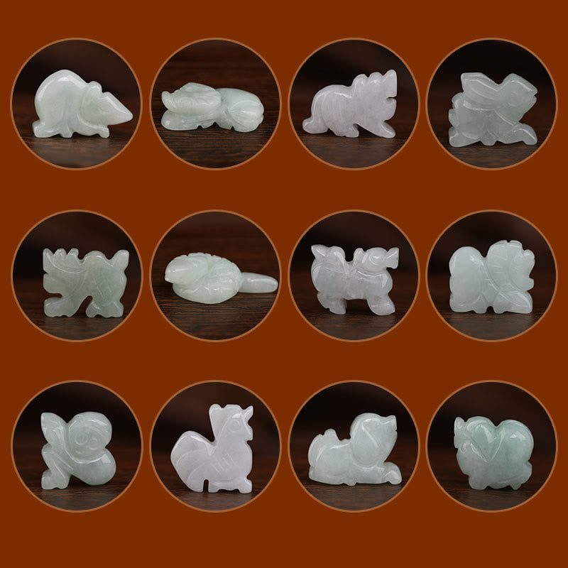 Buddha Stones Chiński Zodiak Brzoskwiniowe Drewno Błogosławieństwo Czerwony Sznurek Łańcuszek Brzuch