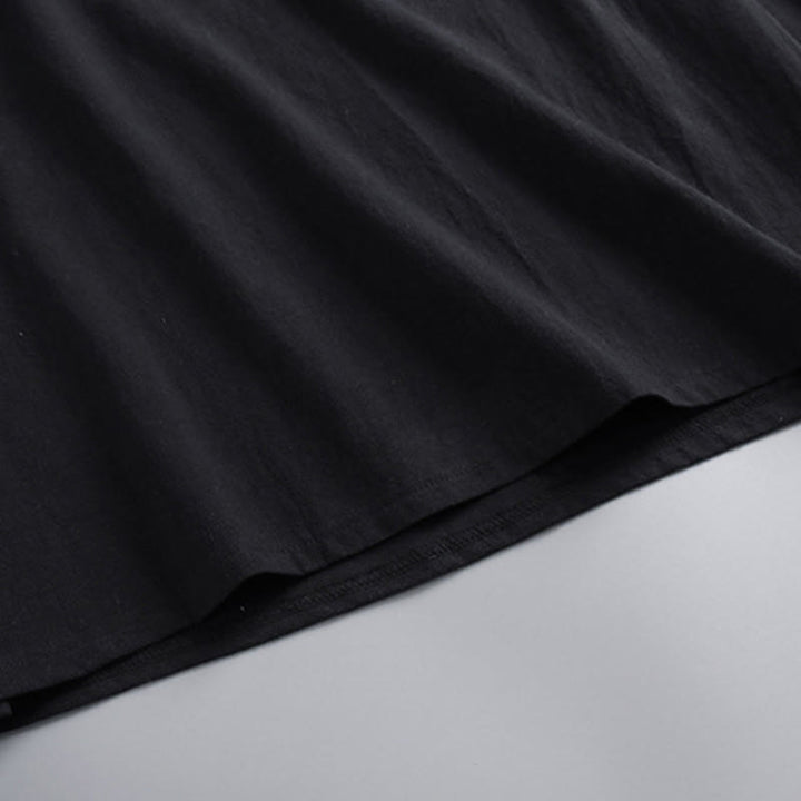 Buddha Stones Kołnierze Krzyżowe Bawełniany Strój Tang Hanfu Top Spodnie Odzież Męski Zestaw - image 8