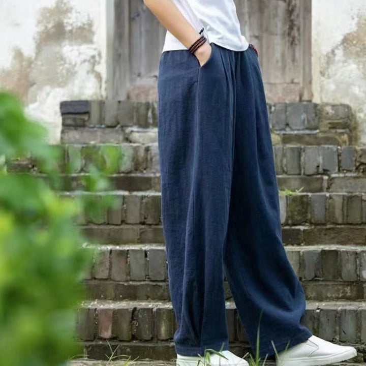 Spodnie do jogi damskie z kieszeniami Buddha Stones Casual Cotton - image 8