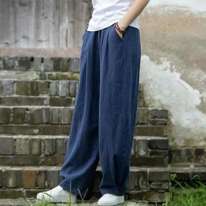 Spodnie do jogi damskie z kieszeniami Buddha Stones Casual Cotton - image 9