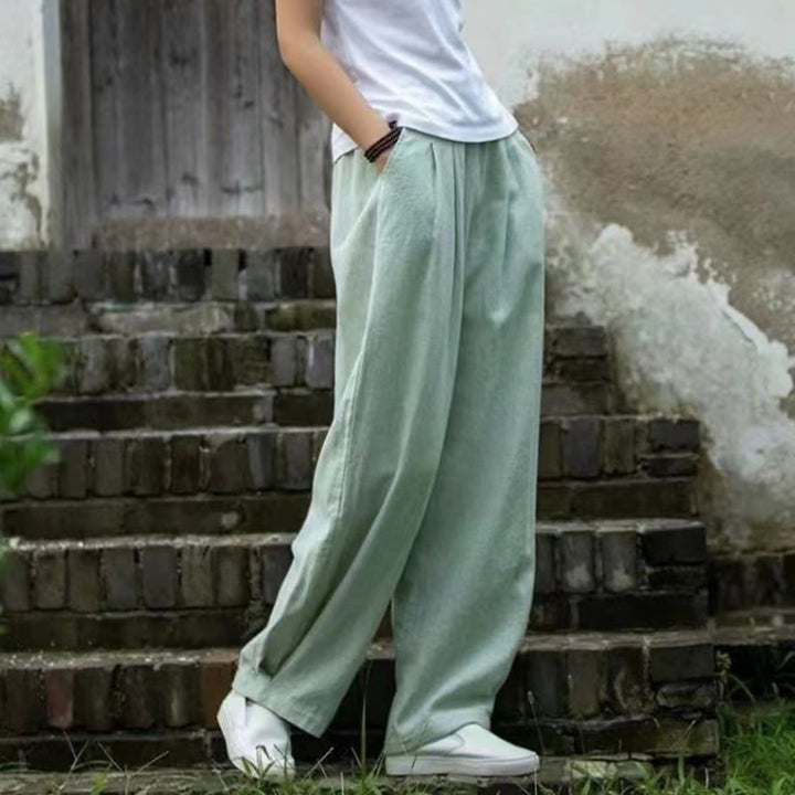 Spodnie do jogi damskie z kieszeniami Buddha Stones Casual Cotton - image 11