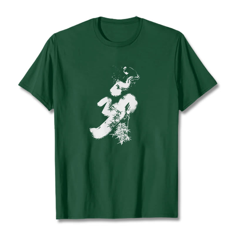 Koszulka z bawełny Buddha Stones OM Bamboo Ink - ForestGreen - 2XL - image 9