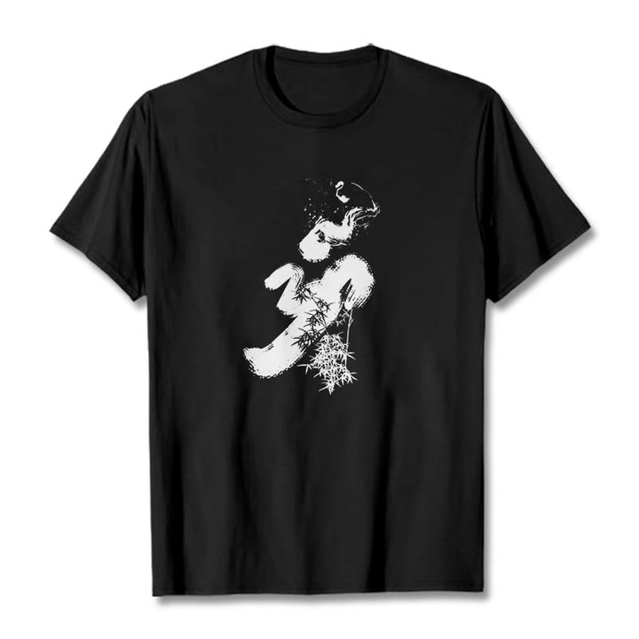 Koszulka z bawełny Buddha Stones OM Bamboo Ink - Czarny - 2XL - image 1