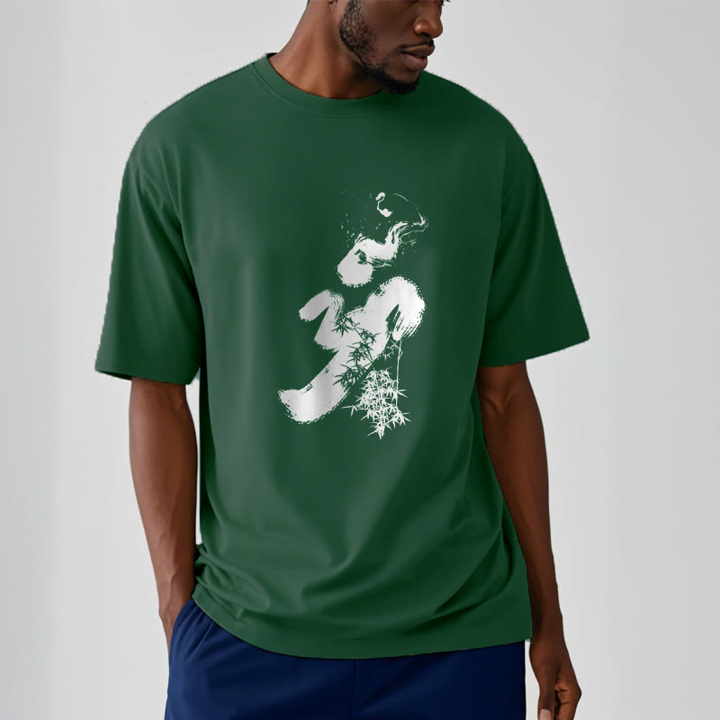 Koszulka z bawełny Buddha Stones OM Bamboo Ink - image 10