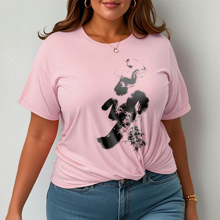 Koszulka z bawełny Buddha Stones OM Bamboo Ink - image 17