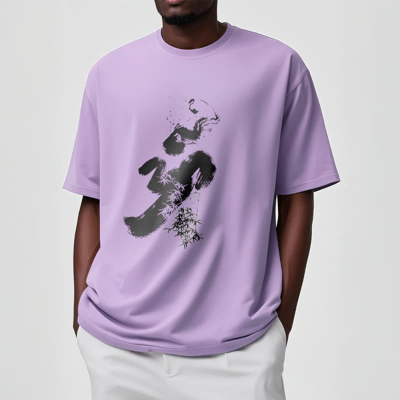 Koszulka z bawełny Buddha Stones OM Bamboo Ink - image 15