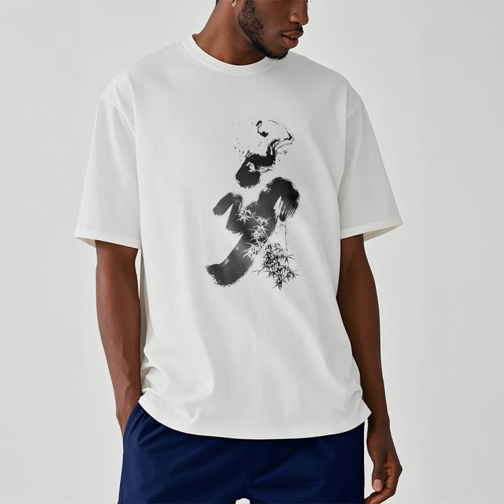 Koszulka z bawełny Buddha Stones OM Bamboo Ink - image 8