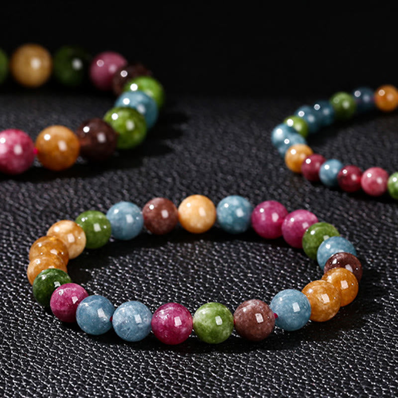 Bransoletka z wielokolorowego turmalinu z Buddha Stones
