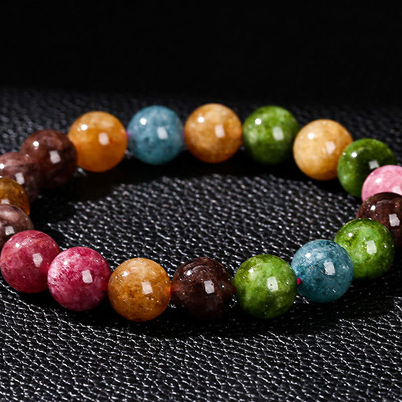 Bransoletka z wielokolorowego turmalinu z Buddha Stones