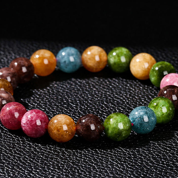 Bransoletka z wielokolorowego turmalinu z Buddha Stones