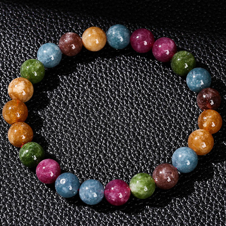Bransoletka z wielokolorowego turmalinu z Buddha Stones